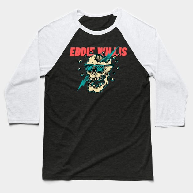 eddi willis Baseball T-Shirt by Maria crew